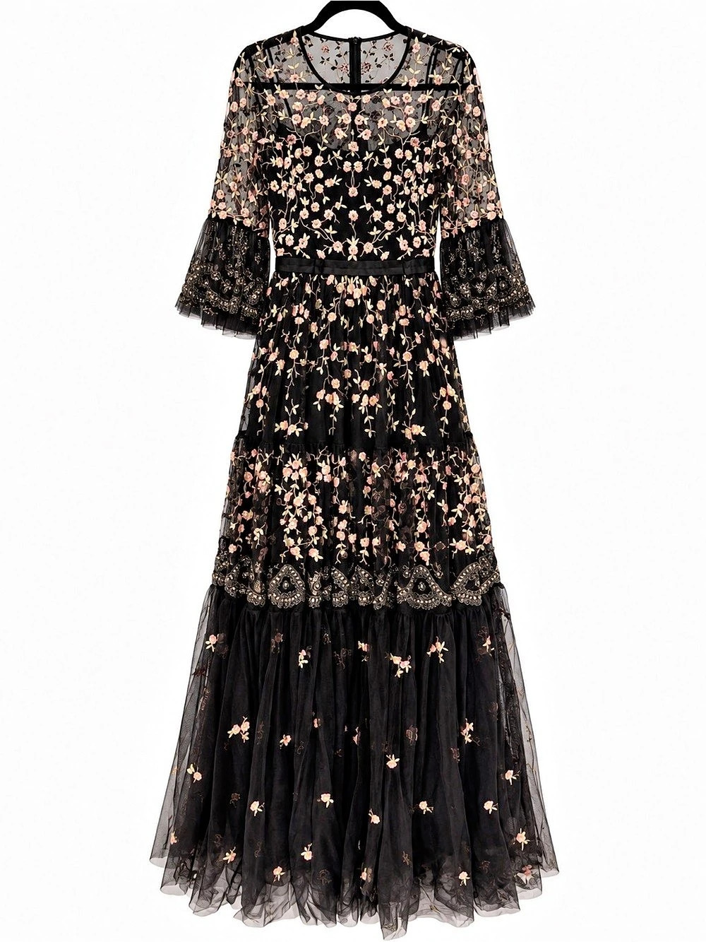 Needle & Thread Embroidered Floral Dress